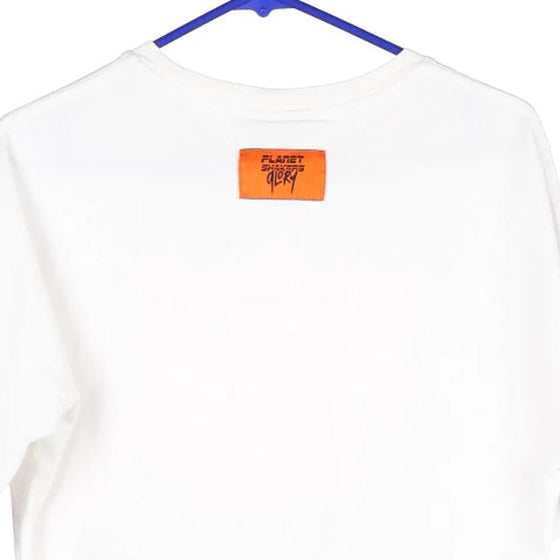 Vintage white Planet Shakers T-Shirt - mens small