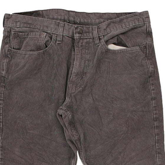 Vintage grey 514 White Tab Levis Cord Trousers - mens 34" waist