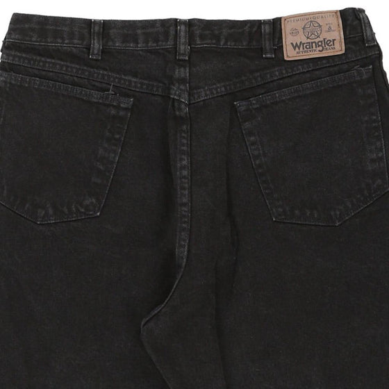 Vintage black Wrangler Denim Shorts - mens 35" waist