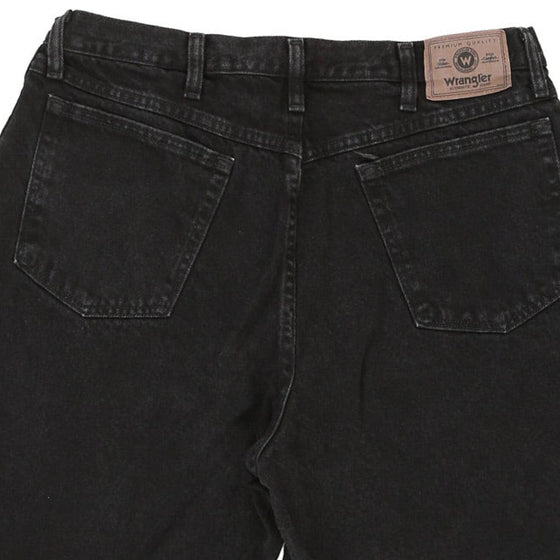 Vintage black Wrangler Denim Shorts - mens 34" waist
