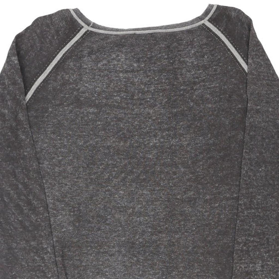 Vintage grey Napapijri Sweatshirt - womens medium