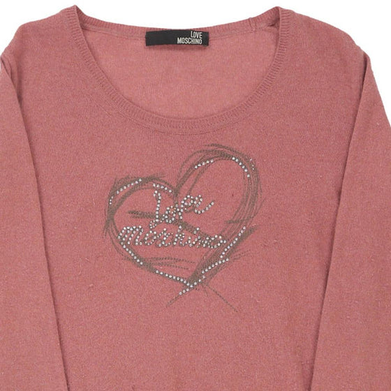 Vintage pink Love Moschino Jumper - womens x-small