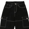Pre-Loved black Shein Carpenter Jeans - womens 28" waist