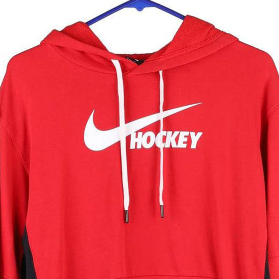 Vintage red Hockey Nike Hoodie - womens small
