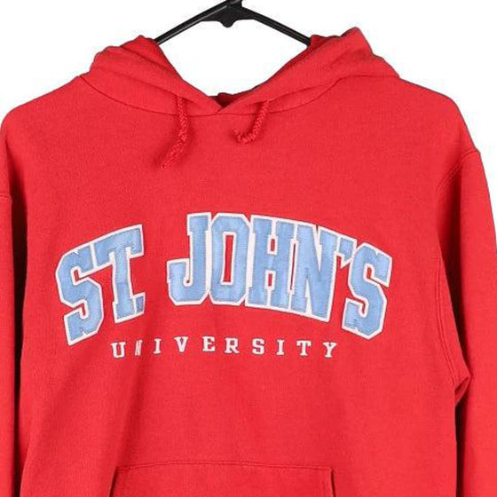Vintage red St. John's University Champion Hoodie - mens small