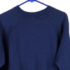 Vintage navy Superbowl 22 Trench Sweatshirt - mens x-large