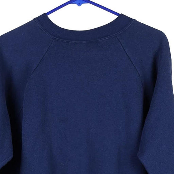 Vintage navy Superbowl 22 Trench Sweatshirt - mens x-large