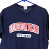 Vintage navy Galveston Island Delta T-Shirt - mens x-large