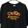Vintage black Laconia 1999 Unbranded T-Shirt - mens x-large