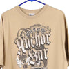 Vintage cream Anchor Bar Port & Company T-Shirt - mens xx-large