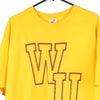 Vintage yellow WU Jerzees T-Shirt - mens x-large