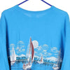 Vintage blue South Padre Island Delta T-Shirt - mens xx-large