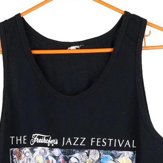 Vintage black Jazz Festival 2004. Unbranded Vest - mens large
