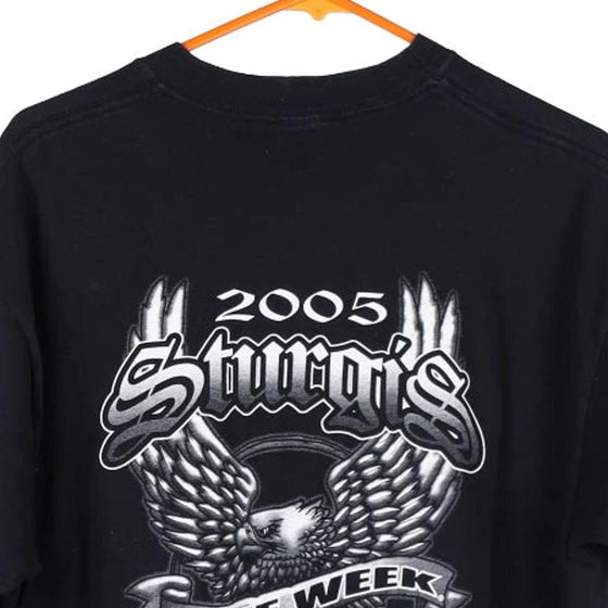 Vintage black Sturgis 2005 Jerzees T-Shirt - mens large