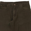 Vintage green Burberry London Trousers - mens 34" waist