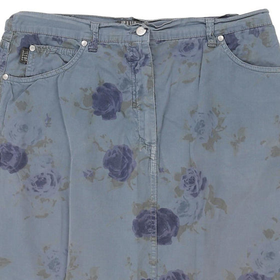 Vintage blue Les Copains Mini Skirt - womens 32" waist