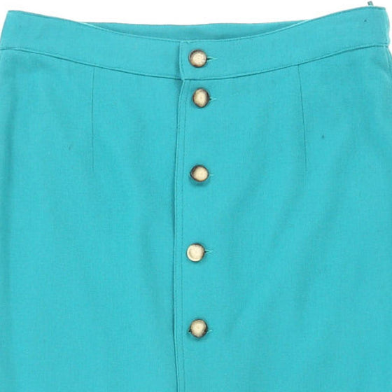 Vintage blue Les Copains Midi Skirt - womens 31" waist
