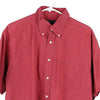 Vintage red Tommy Hilfiger Short Sleeve Shirt - mens large