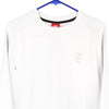 Vintage white Nike Sweatshirt - mens x-large