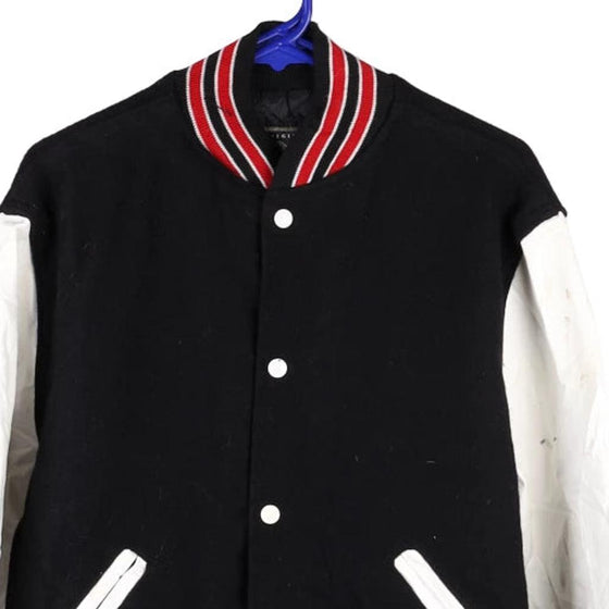 Vintage black Holloway Varsity Jacket - mens medium