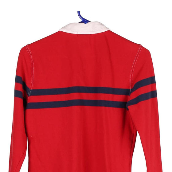 Vintage red Age 8-9 Ralph Lauren Long Sleeve Polo Shirt - girls medium