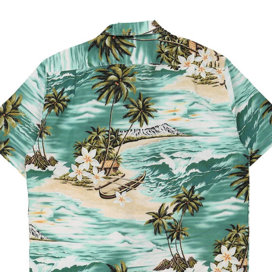 Vintage blue Pashartuk Hawaiian Shirt - mens large