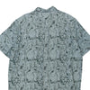 Vintage blue Unbranded Patterned Shirt - mens xxx-large
