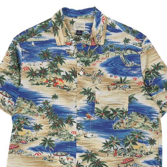 Vintage multicoloured J Crew Hawaiian Shirt - mens small