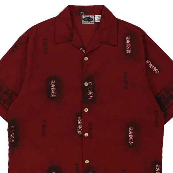 Vintage burgundy Street Culture Patterned Shirt - mens large