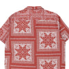 Vintage red Unbranded Patterned Shirt - mens x-large