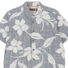 Vintage blue Quiksilver Hawaiian Shirt - mens medium