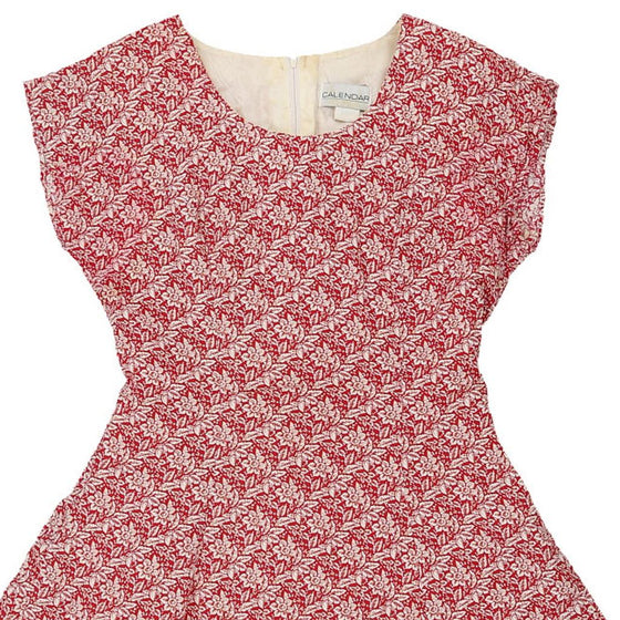 Vintage red Calendar Mini Dress - womens large