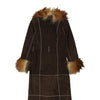 Vintage brown B Lucid Afghan Coat - womens x-small