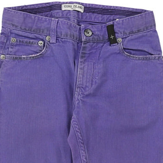 Age 10 Stone Island Trousers 24W 26L Purple Cotton