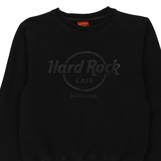 Vintage black Barcelona Hard Rock Cafe Sweatshirt - mens small