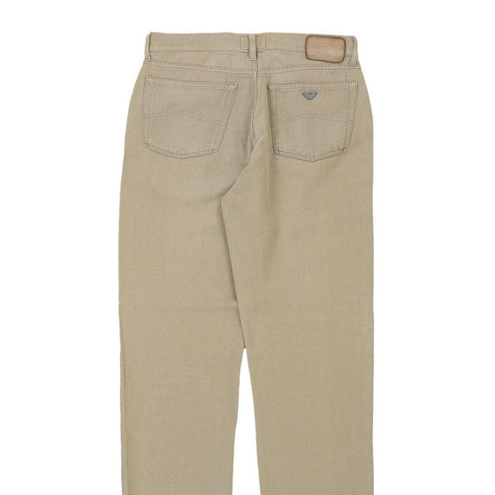Vintage beige Armani Jeans Trousers - mens 34" waist