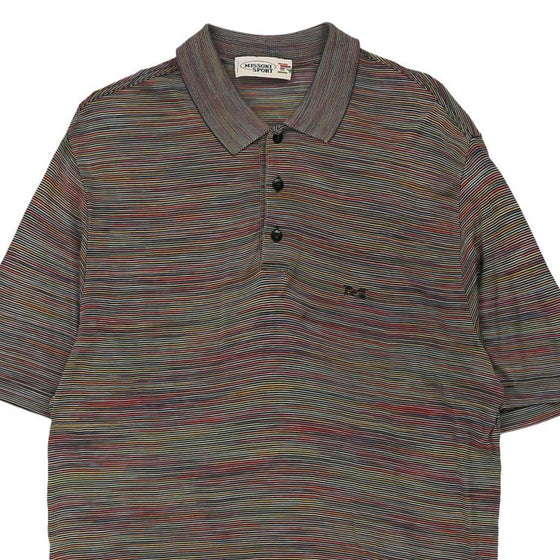 Vintage multicoloured Missoni Sport Polo Shirt - mens large