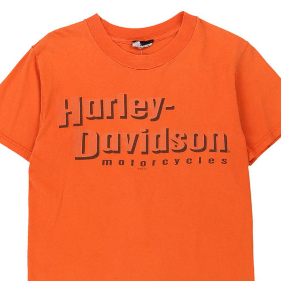Vintage orange Black Hills Rally Sturgis 2000 Harley Davidson T-Shirt - mens x-small