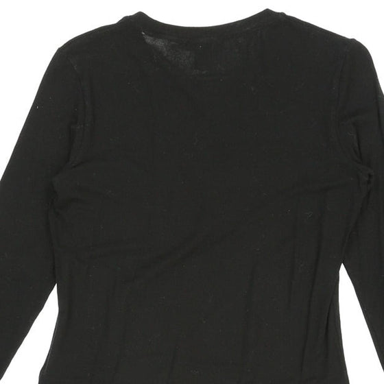 Vintage black Armani Jeans Long Sleeve T-Shirt - womens medium