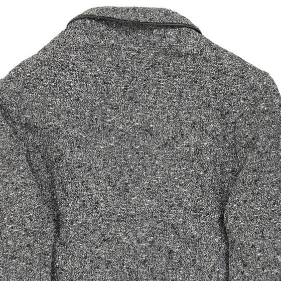 Unbranded Blazer - Large Grey Cotton Blend - Thrifted.com