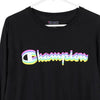 Vintage black Champion Long Sleeve T-Shirt - womens medium
