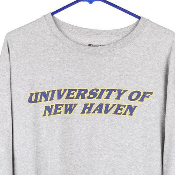 Vintage grey University of New Haven Champion Long Sleeve T-Shirt - mens large