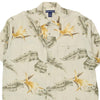 Vintage beige Holland American Line Hawaiian Shirt - mens x-large