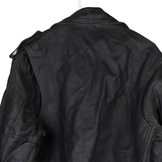 Vintage black Unbranded Leather Jacket - mens small