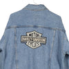 Vintage blue Harley Davidson Denim Jacket - mens medium
