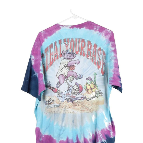 Vintage multicoloured Grateful Dead 1991 Steal Your Base Liquid Blue T-Shirt - mens x-large