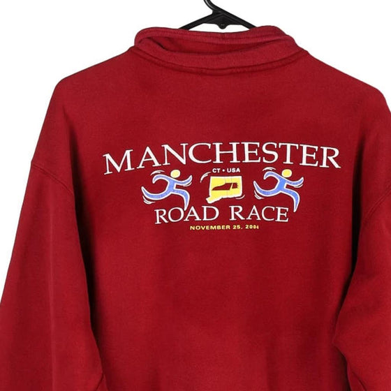 Vintage red The Manchester Road Race Lee 1/4 Zip - mens large