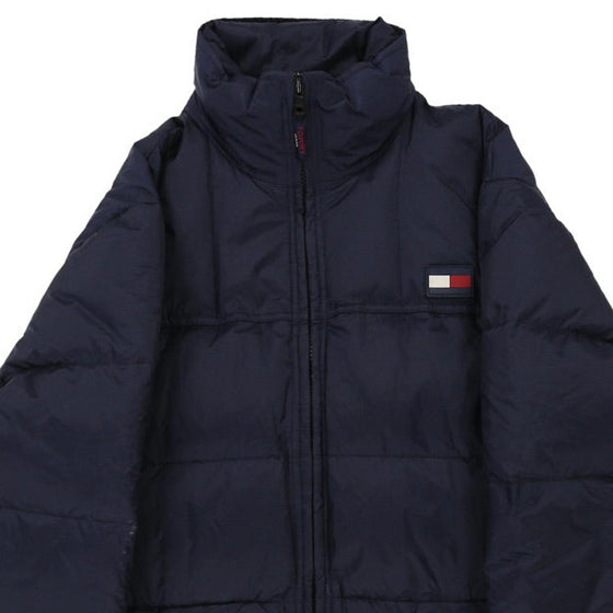 Vintage navy Tommy Hilfiger Puffer - mens small