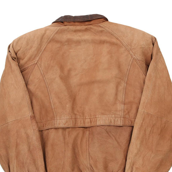 Vintage brown Adventure Bound Leather Jacket - mens large
