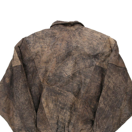 Vintage brown Unbranded Leather Jacket - mens small